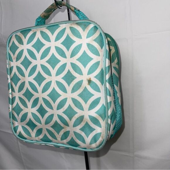 The Children's Place Girl's Teal Print Cooler Insulated Lunch Bag 8”x 9” - Picture 11 of 11